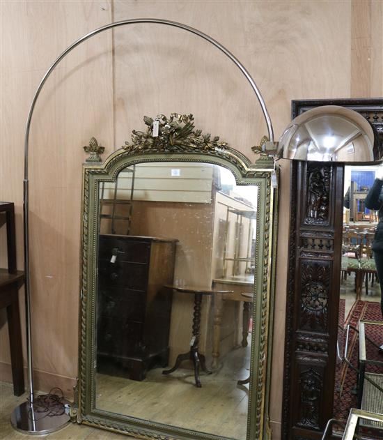 A Joe Colombo style chrome floor lamp Height 203cm